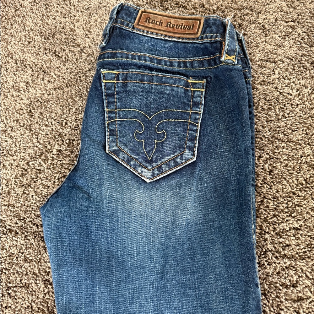 Rock Revival Women's Dark Blue Boot Cut Jeans